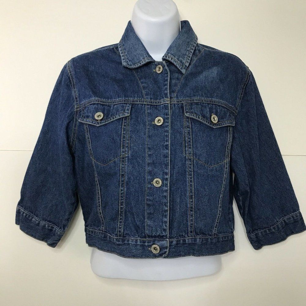 At Last Classics Co Denim Jean Jacket Shacket Women's Medium